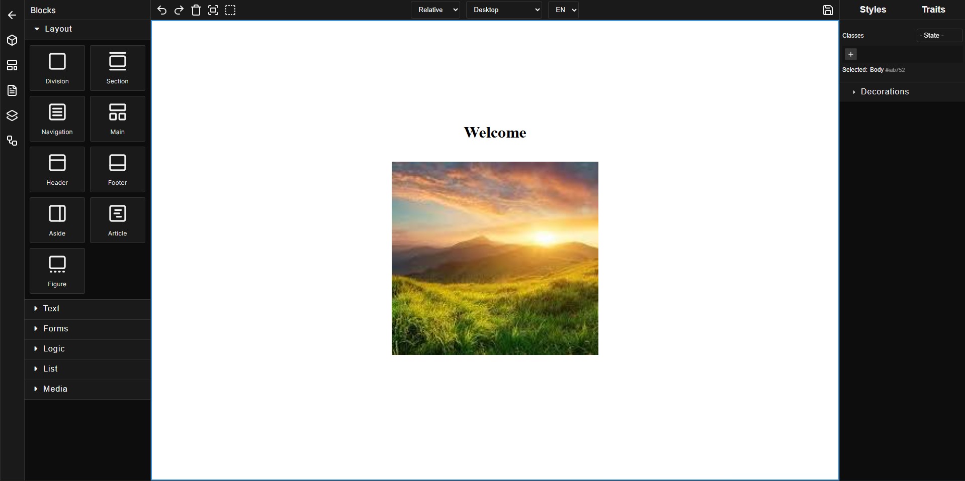 Devionyx editor screenshot